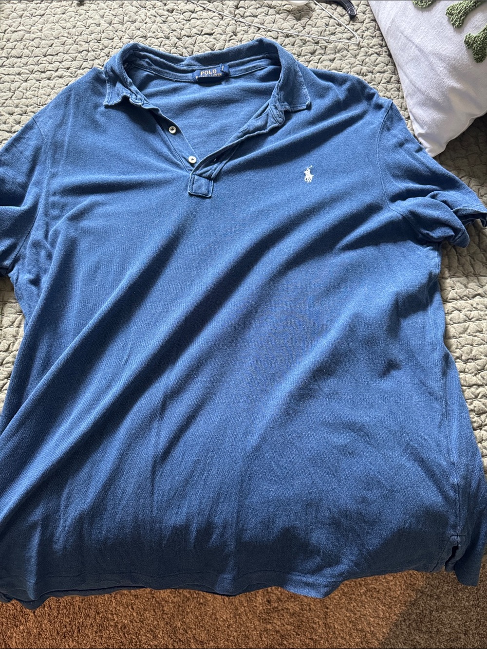 Polo by Ralph Lauren Men’s Indigo Blue Polo with Embroidered Pony